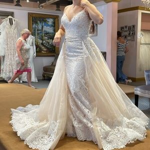 Allure couture blush wedding dress